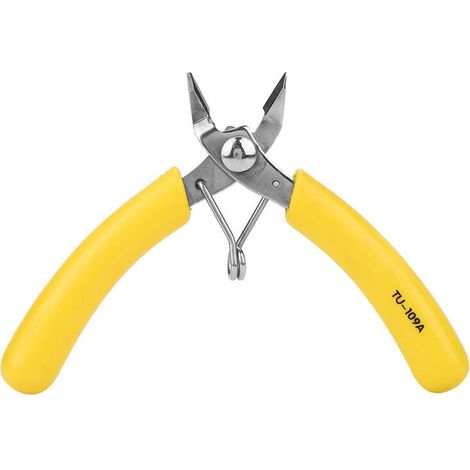 Pince Diagonale, 5 Pouces Câble électrique Coupe Latérale Pince Diagonale électronique Pinces Durables Outil de Coupe de Fil, Pince Coupante Latérale (TU-109A) (1/5)