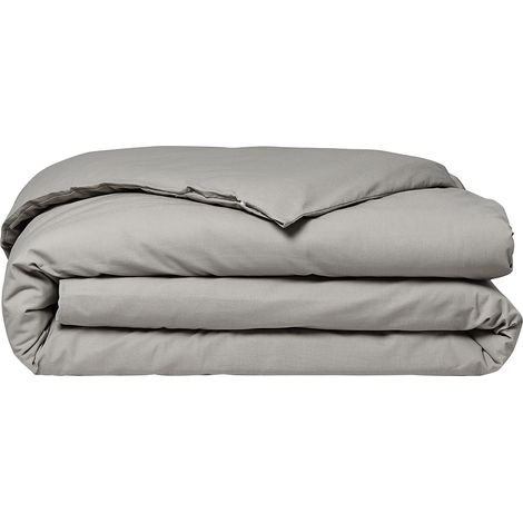 Housse de couette 100% coton 260 x 240 cm ESSENTIAL coloris Dune