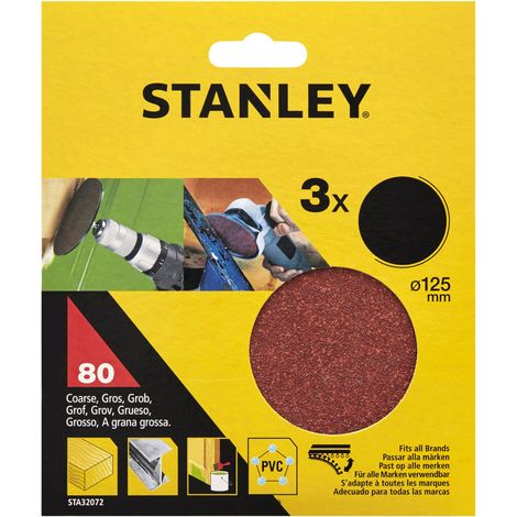 3 discos 125mm para amoladoras y taladros. Autoadherentes STY-STA32072-XJ