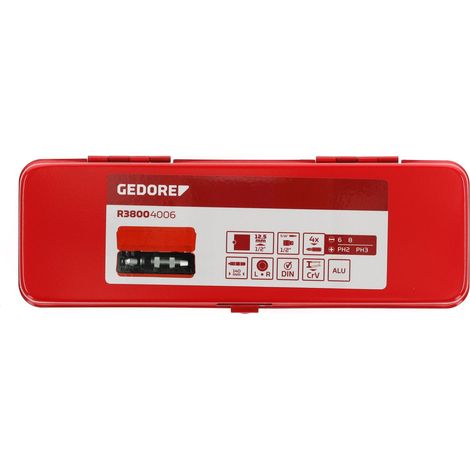 R38004006 Juego de extractores de tornillos 1/2" + bits 6 -te piezas (1/4)