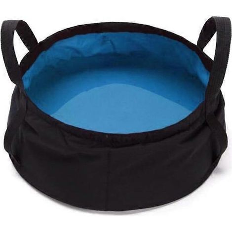 Seau pliable de 10 L, design compact et peu encombrant, utilisation intérieure et extérieure, petit seau idéal pour le nettoyage ménager, la voiture et le camping, gris-AquaForge (1/4)