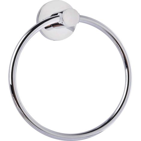Porte-Serviettes, Anneau Porte-Serviettes Givré Argent Mural Rond en Acier Inoxydable de Bague de Serviette de SupAport pour Salle de Bain, Cuisine (1/5)