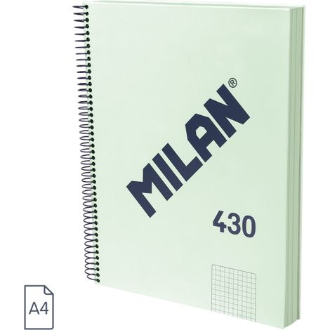 CUAD. ESP MILAN A4 120F 5X5 VERDE