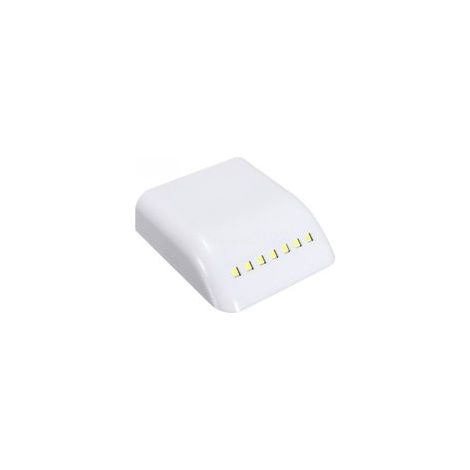 LEDs, geräuschlose, kabellose Unterbauleuchte mit automatischer Bewegungserkennung für Schränke, 1 Stück (weißes Licht, batterielos) - Crezuo