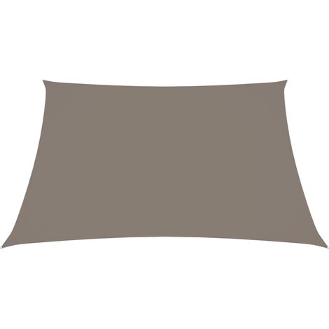 Voile d'ombrage, Protection Solaire, pour Jardin Terrasse Extérieur, Tissu Oxford carré 4x4 m Taupe OIB8567E (1/5)