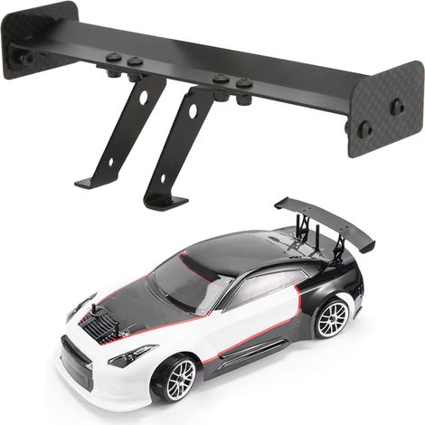 Aileron arrière en alliage d'aluminium pour modèle RC 1/10, spoiler pour véhicule radiocommandé. (1/5)