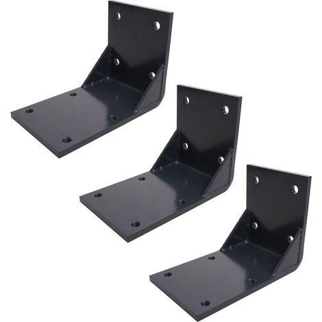 3er-Set Deckenadapter für Kassetten-Markise HHG-297, Deckenmontage Halterung Adapter anthrazit (1/5)