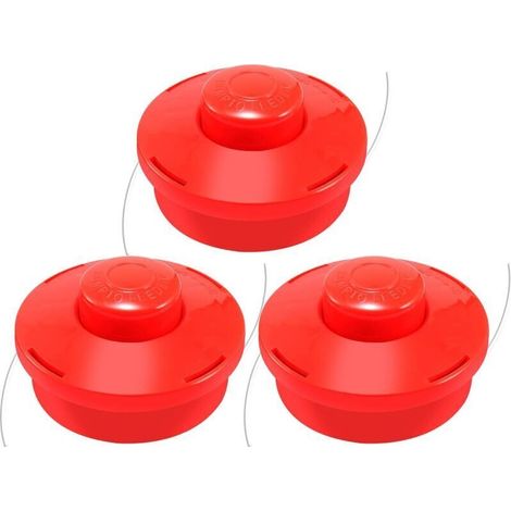 3X Universal Brushcutter Head with Nylon Line (3X Red)
