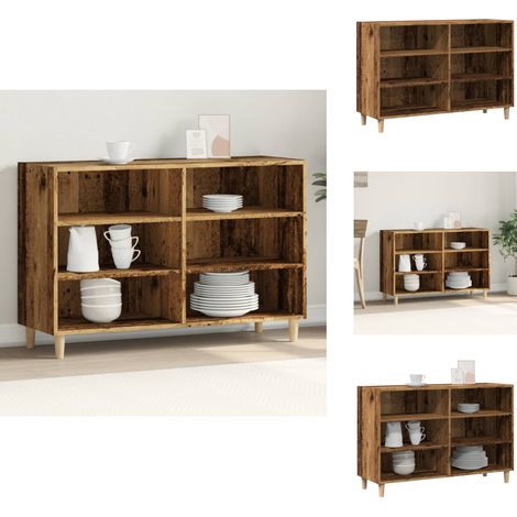 Sideboard Altholz-Optik 103,5x35x70 cm Holzwerkstoff - Sideboard - Sideboards - Schrank - Anrichte (1/5)