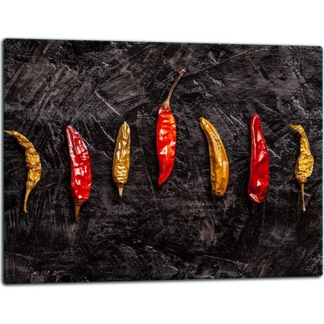 Schneidebrett aus Glas, 52x40 cm, Chili (1/5)