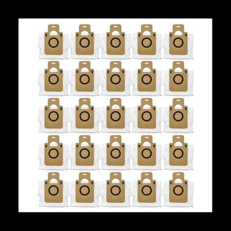 25 pezzi per Dreame Bot D10 Plus Sacchetto per la polvere Accessori Robot Aspirapolvere Sacchetto per la spazzatura Sacchetto per la spazzatura Pezzi di ricambio (1/5)