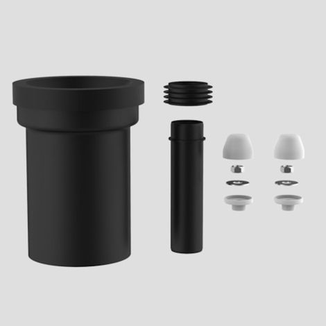 SANIT WC-Anschlussgarnitur 180 mm DN100 weiß (1/2)