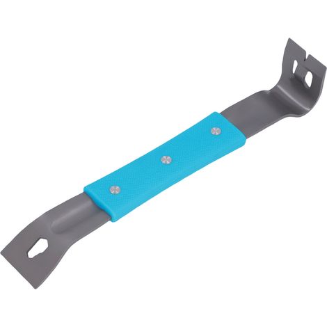 Ortviai Arrache-clous en acier inoxydable bleu – levier de menuiserie compact et antidérapant pour démontage, clouage et raclage