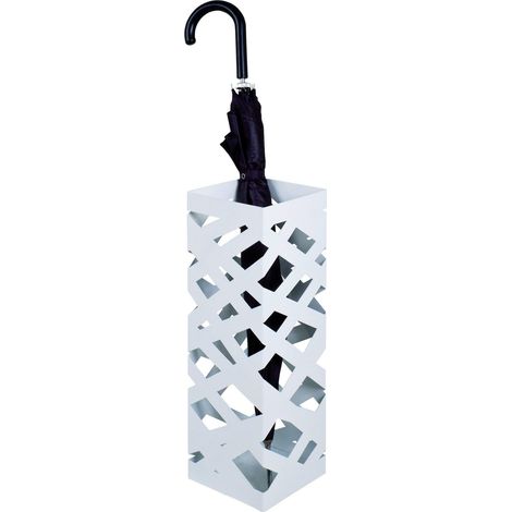 HAKU Möbel Portaombrelli bianco, metallo - Dim. L 16 cm x A 48 cm x P 16 cm, Stile Moderno (1/2)