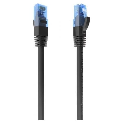Cable De Red Latiguillo RJ45 Cat.6 UTP AWG26 CCA, Negro, 0.5 cm
