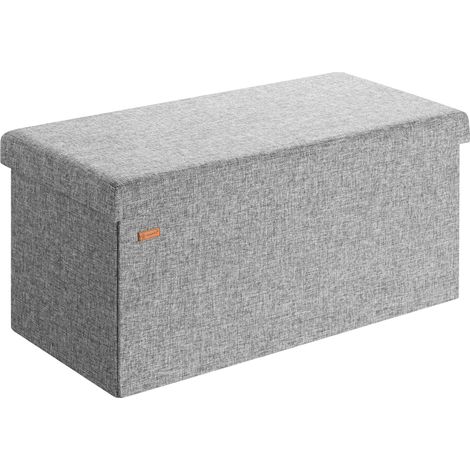 Deuba – Banc de rangement pliable avec couvercle amovible – Structure en MDF E1 – Dimensions 115 x 38 x 38 cm – Capacité 300 kg – Surface hydrofuge