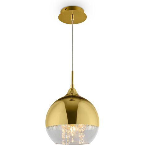 Lampada pendente Pendant in Metallo Fermi Oro (1/5)
