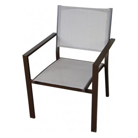 Conjunto mesa fija y 4 sillones con brazos Orlando -