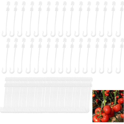 Accroche Fruits Accroche Tomates Plastique: 200 Crochets de Jardin (Lot de 50), Crochets de Suspension pour Fruits et Tomates (1/5)