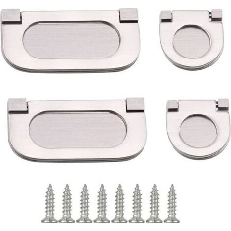 Pièces Poignées Invisibles Poignée Tiroir Poignée Encastrable Poignee Porte Cuisine Poignées Placard Tiroir Poignee Meuble Chambre Meubles Tirer Drawer Hardware,35/75mm (1/4)