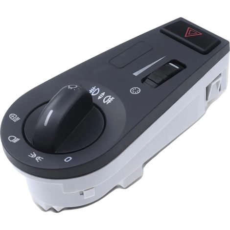 Interruttore principale, materiale ABS, 13 contatti di connessione, compatibile con Volvo, colore grigio, funzione fendinebbia (1/4)