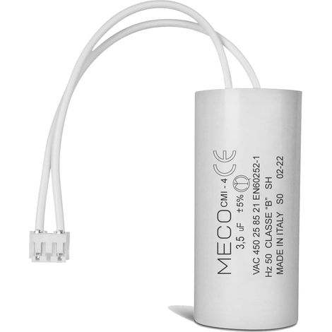 Condensateur 3,5 uF pour Moteur de Volet Roulant Bubendorff Durée de Vie 10 000 Heures Condensateur Cylindrique Meco