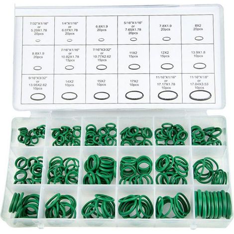 270 pièces joints toriques climatisation en caoutchouc, 18 tailles universelles, kit réparation automobile pour professionnels et bricoleurs