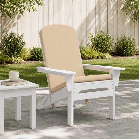 vidaXL Coussin de transat ensoleillé GEMERT 100 % polyester Crème (1/5)
