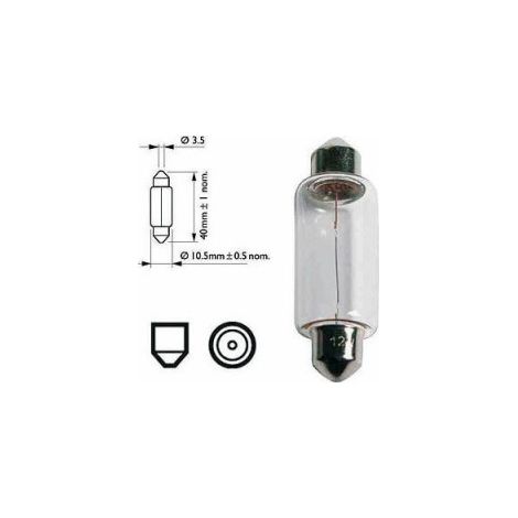 Maxter – Ampoule navette SV 8,5 - 8/12V - 18W - Pack de 10 ampoules pour éclairage performant - Compatible voitures et remorques