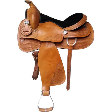 15", Braun03: Natowa Westernsattel nr 141 mit Doppelrock und Korbverzierung