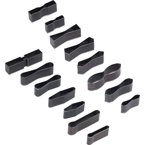 Jeu de 15 poinçons creux, en acier à haute teneur en carbone, disponible en différentes tailles, résistant à l'usure et durable, kit de poinçonnage creux à large application. (1/5)