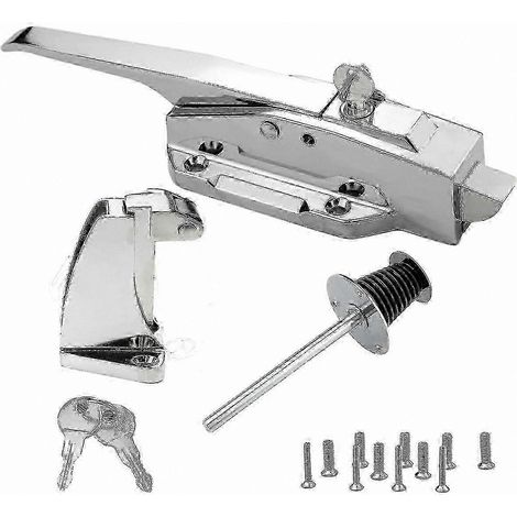 Loquets de porte robustes pour chambres froides et congélateurs avec kit de verrouillage à clé (1/2)