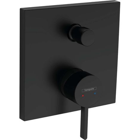 Hansgrohe Finoris - Badewannenarmatur- Unterputz, für 2 Verbraucher, schwarz matt 76415670 (1/10)