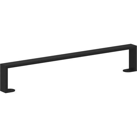 Möbelbeine 2 pcs Schwarz 596 x 40,5 x 100 mm Eisen vidaXL