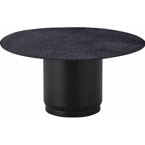 Table basse ronde en métal bronze noirâtre - Bronze noirâtre (1/5)