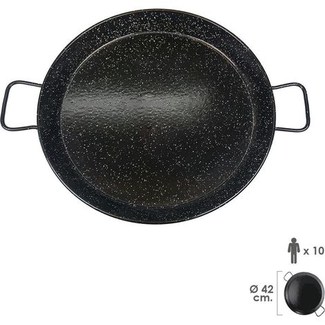 Paellera Valenciana Esmaltada 10 personas/ 42 cm