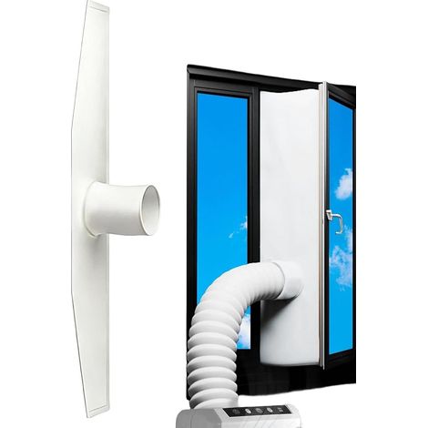 Kit de ventilation pour fenêtre de climatiseur - Soufflerie chaude résistante à la chaleur, joint de fenêtre pour climatiseur mobile pour les passionnés d’amélioration de la chambre, du salon et du (1/5)