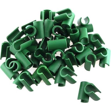 20 Stück Kreuzschnallen Befestigungsclips 11 mm Kunststoff Gartenspalierverbinder für Kletterpflanzen und Ranken (1/5)