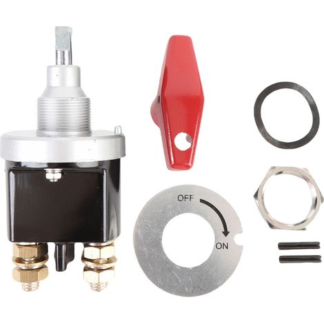 Interrupteur de déconnexion de batterie principale à courant élevé 300A, isolateur de coupure de courant 12V-36V pour voiture camion RV Yacht bateau avec plaque de verrouillage (1/5)