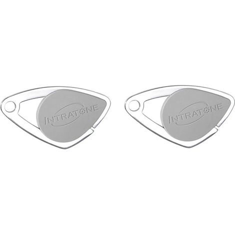 INTRATONE - Lot de 2 Badges mifare de Proximité Intratone gris 08-0102 - Sécurisé RFID Étanche IP68 Accès Contrôlé pour Copropriétés et Immeubles Programmation par Syndic uniquement