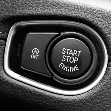 1 color: Black Material: ABS Suitable for car engine start/stop switch button cover. (1/4)