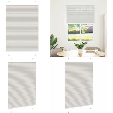 vidaXL Plissee Hellgrau 100x150 cm Stoffbreite 99,4 cm Polyester (1/5)