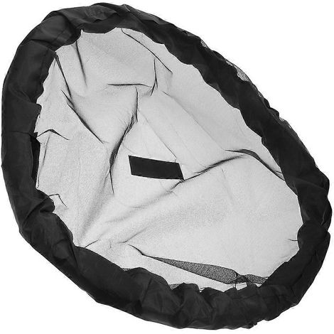 Filet de protection flottant pour îlots de végétation, barrière en maille noire pour la protection des poissons et des feuilles, installation facile. (1/5)