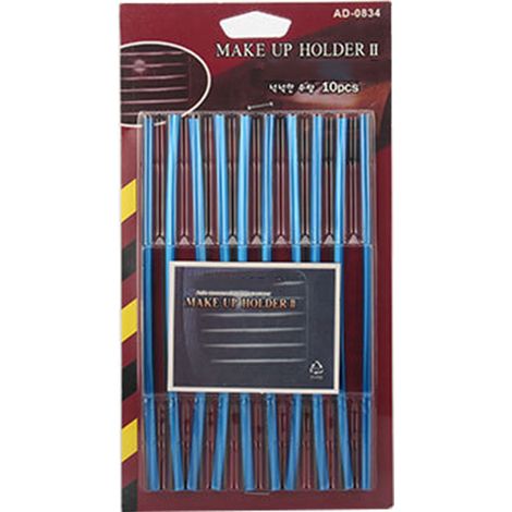 Lot de 10 baguettes décoratives en forme de U pour sortie d'aération de climatisation de tableau de bord de voiture, 20 cm de long, finition électroplaquée bleue. (1/2)