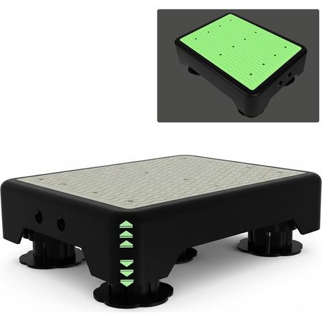Marchepied antidérapant, phosphorescent, pour l'intérieur et l'extérieur, jusqu'à 200 kg, hauteur réglable sur 3 niveaux, aide à la montée portable et aide à l'entrée pour lit, escalier (1/5)