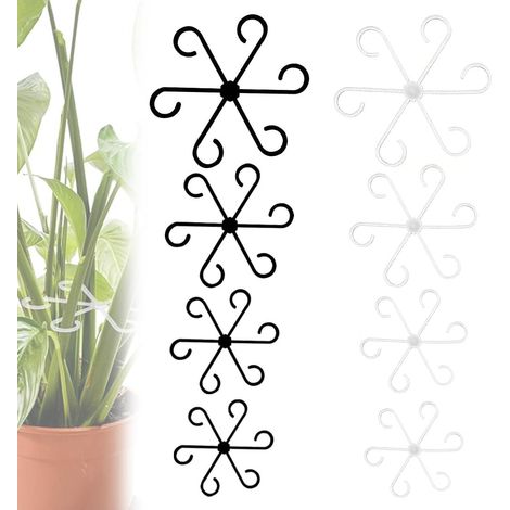 8Pcs 4 Tailles Attache Plante Grimpante Supports Tiges Plantes Supports De Plantes Pour Stabilisation Et Soutien Des Feuilles Intérieur Vert Clips De Fixation Pour Plantes Grimpantes (1/5)