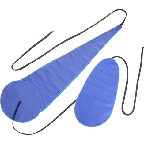 Paño de limpieza para saxofón - Kit de mantenimiento musical - Cuidado del instrumento - Franela de doble cara - 2 piezas - Azul (1/5)