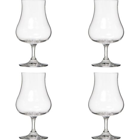 Lot de 4 Verres Design "Liqueur" 22cl Transparent