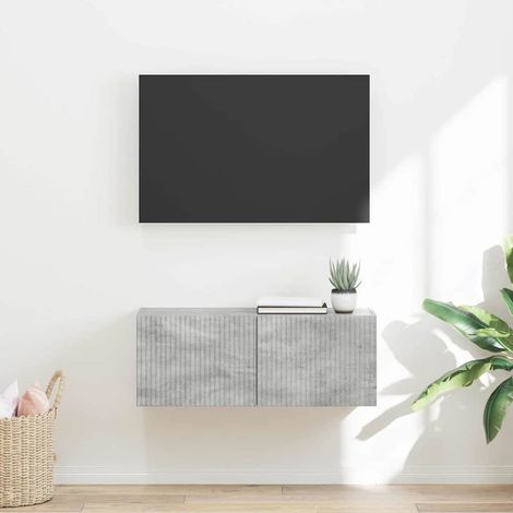 TV-Wandschrank Beton 78,5 x 31 x 29,5 cm Holzwerkstoff (1/5)