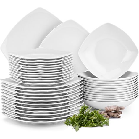 KONSIMO CARLINA Tafelservice 12 Pers 36-tlg Porzellan, weiß (1/5)